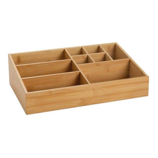 Organizador de bambu 33x21x9cm ba73010 ref. 73236 ANDREA HOUSE