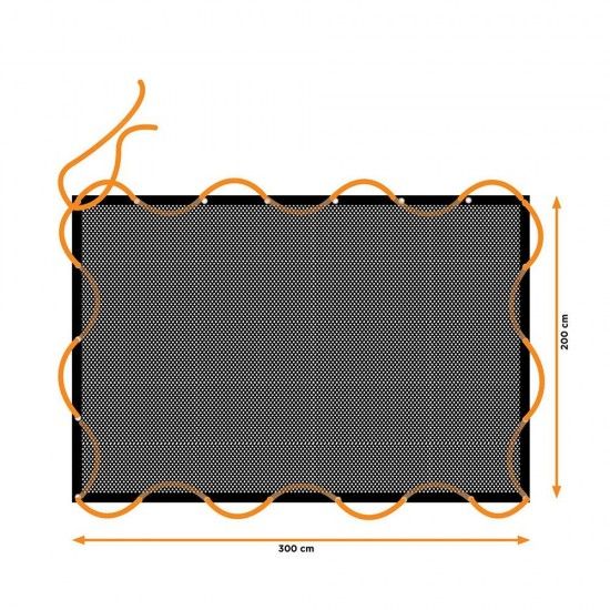 Rede elstica de carga, medidas: 2x3m, com 14 ilhs. black & decker ref. 73579 BLACK+DECKER