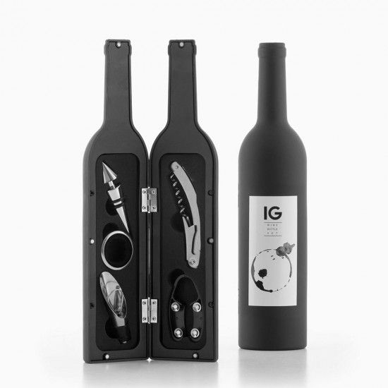 Kit acessrios de vinho modelo garrafa v0100451 ref. 90944 INNOVAGOODS