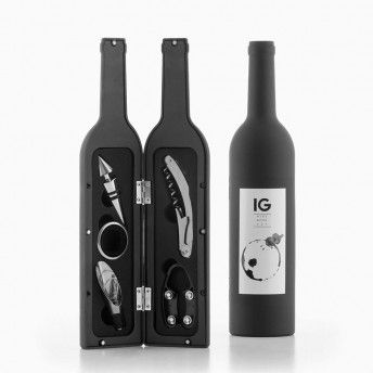 Kit acessrios de vinho modelo garrafa v0100451 ref. 90944 INNOVAGOODS