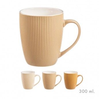 Chvena mug 300ml terracota cores sortidas ref. 01033 KOZINA