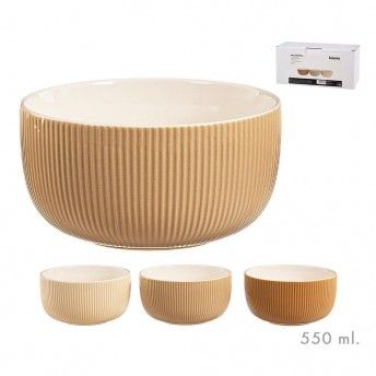 Tigela 550ml terracota cores sortidas ref. 01034 KOZINA