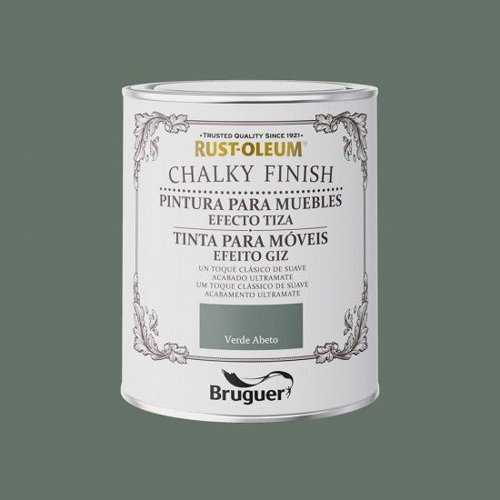 Rust-oleum chalky acabamento mveis verde abeto 0,750l 5733889 ref. 25822 BRUGUER