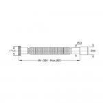 Magikone flexivel-extensivel 1"1/4 x 32-40mm porca metlica branca b9334ot54b0 ref. 01831 PRHIE