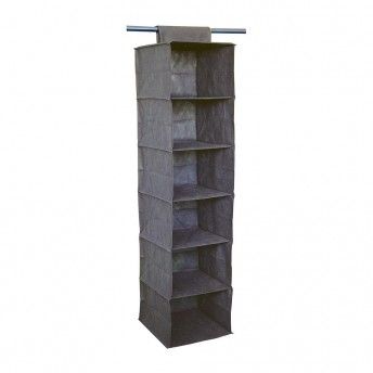 Organizador de armrio com 6 compartimentos 30x30x120cm tecido sem tecer ref. 77854 MONDEX