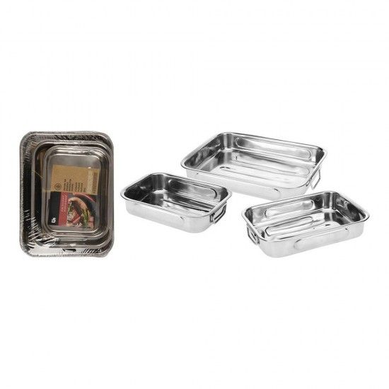 Kit de 3 bandejas inox, a12402130, ref. 75431 EXCELLENT HOUSEWARE