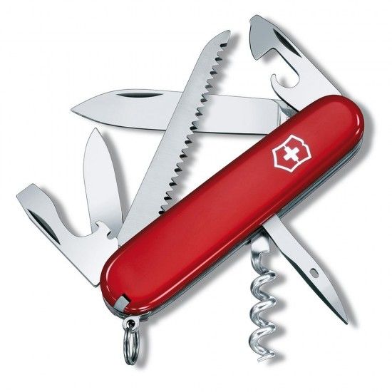 Navalha camper vermelha, 13 funes, 26x18x91mm, peso 74g. ref. 37539 VICTORINOX