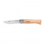 Navalha n9 inox, lmina 9cm, cabo de madeira de faia. ref. 37534 OPINEL