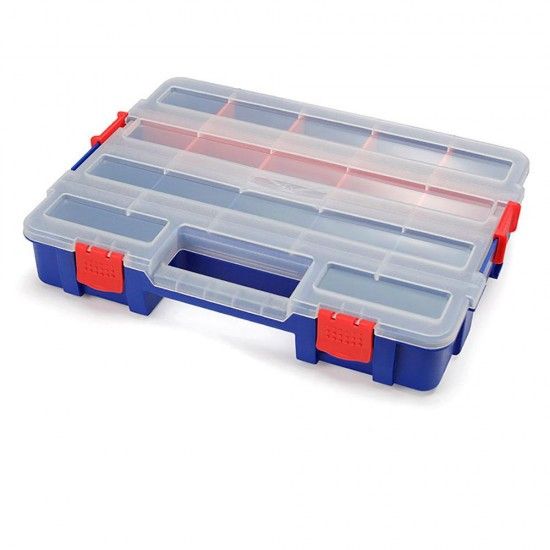 Organizador de compartimento empilhvel com tampa 18 divises. ref. 21108 WORKPRO