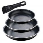 Kit 3 frigideiras (18+20+24cm) click & cook ref. 14840 BERGNER