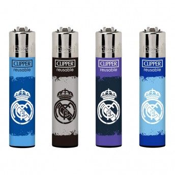 Isqueiro cp11 escudo real madrid, cores variadas. ref. 90479 CLIPPER