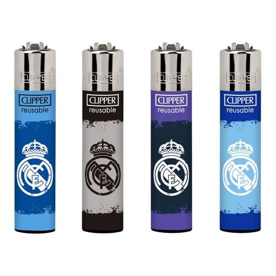 Isqueiro cp11 escudo real madrid, cores variadas. ref. 90479 CLIPPER