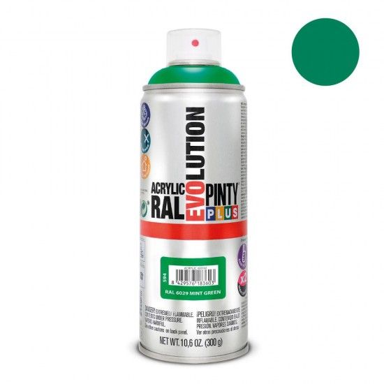 Pintura em spray pintyplus evolution 520cc ral 6029 verde menta ref. 96817 PINTY PLUS