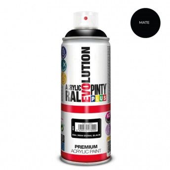 Tinta em spray pintyplus evolution 520cc ral 9004 matt signal black ref. 95373 PINTY PLUS