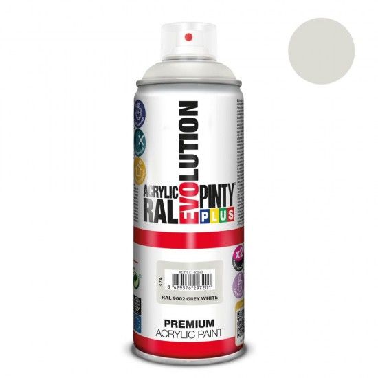 Tinta em spray pintyplus evolution 520cc ral 9002 grey white ref. 95372 PINTY PLUS