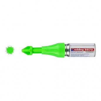 Marcador em spray tinta fluorescente de giz verde para orifcios perfurados ref. 08352 EDDING