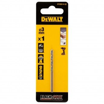 Broca Black & Gold 3mm ref.DT20514-QZ DEWALT