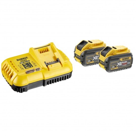 KIT 2 BATERIAS 54V 9.0Ah + CARREGADOR DCB118X2-QW DEWALT