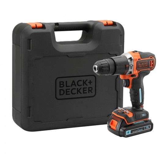 Aparafusadora com Percusso 18V 1.5Ah Ltio ref.BDCHD18K BLACK DECKER