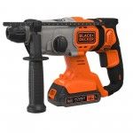 Martelo SDS-Plus 18V com 2 baterias 2,5Ah e mala ref.BCD900E2K BLACK DECKER