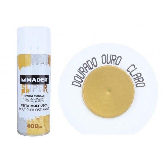 Tinta Spray, Efeitos Especiais, Dourado, Ouro Claro ref. 79795 MADER