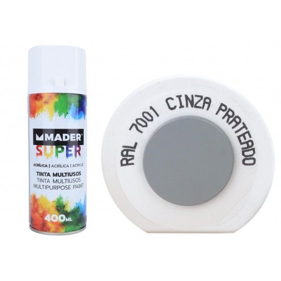 Tinta Spray, Acrlico, Ref. 7001, Cinza Prateado ref. 79765 MADER