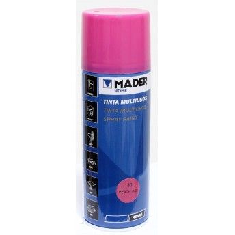 Tinta Spray Multiusos, Peach Red, Ref. 30, 400ml ref. 79454 MADER