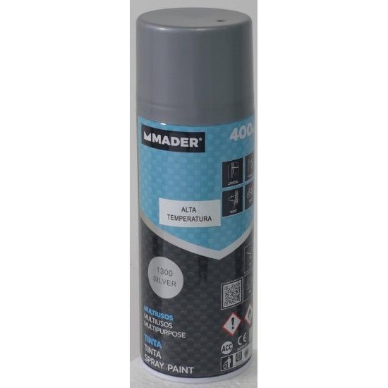 Tinta Spray, 400ml, Silver, R.1300 ref. 79417 MADER