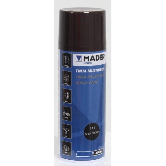 Tinta Spray Multiusos, Deep Brown, Ref. 141, 400ml ref. 79412 MADER