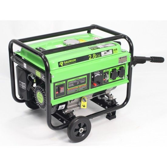 Gerador Monofsico, com Rodas, 2.8Kw, 212CC  ref. 48473 SAURIUM