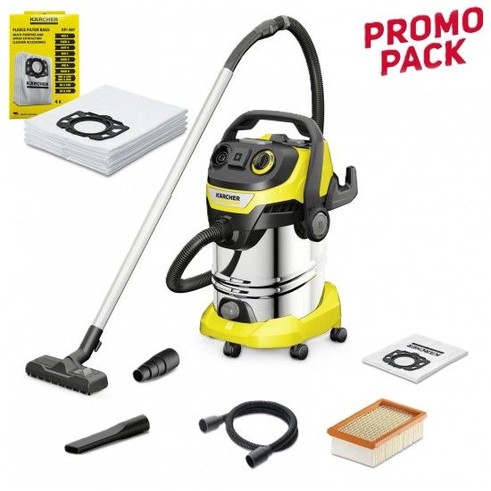 Aspirador WD 6 P S V-30/6/22/T [1.628-360.0] + Sacos filtro KFI487 4P [2.863-006.0]  KARCHER