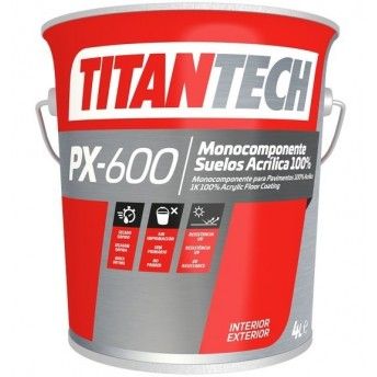 Tinta para Pavimentos PX-600 Cinza 4L ref X60472104 Titan