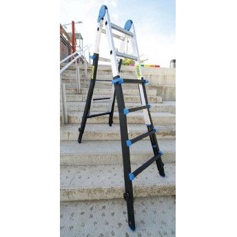 Escada telescpica aluminio 4+4 Ref. MULTI44XL Plabell