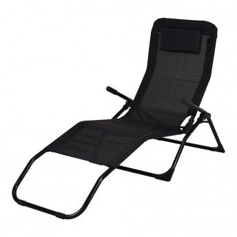 Espreguiadeira dobrvel cor preta ref 90548 AMBIANCE