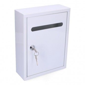 Caixa de correio em ao modelo linear branco. ref 85803 EDM