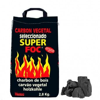 Saco de carvo vegetal 2,8kg ref 73877 SUPER FOC