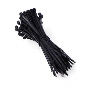 Abraadeiras preta 100x2,5mm (saco 100 unid.) nylon de alta qualidade ref. 48401 EDM