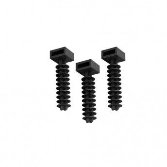 Pack 100 unid. bucha para abraadeira preto n6 ref 48187 EDM