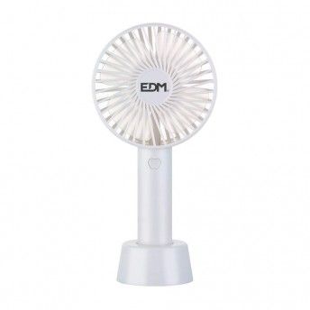Ventoinha de mo, recarregvel. 4,5w lminas 10,6x21,3cm ref. 33904 EDM