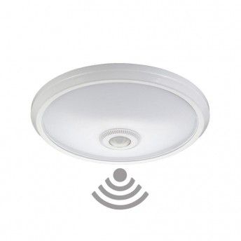 Candeeiro de teto de superfcie com sensor crepuscular e movimiento ip20 2xe27 30x9,6cm ref 32507 