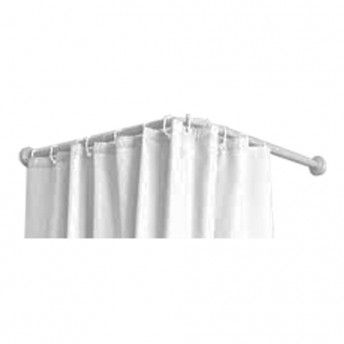 Varo branco para cortina angular de 70x100 a 175cm ref. 01563 MIRTAK