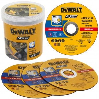 Pack 100 discos 125x1mm ref DT20540-QZ DEWALT