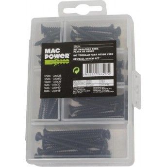 Kit Parafuso para Placa de Gesso, 60Un  ref. 66497 MAC POWER