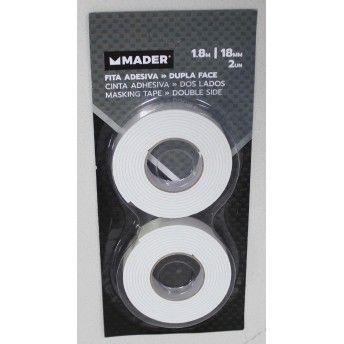 Fita Dupla Face, Espuma, 18mmx1.8m ref 65035 MADER