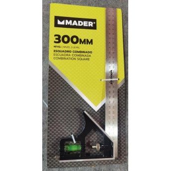 Esquadro Combinado, Nvel, Graduado, 300mm ref 30514 MADER