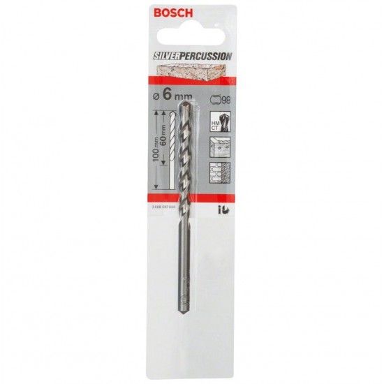 BROCA PEDRA 6MM CYL-3 REF 2.608.597.660 BOSCH