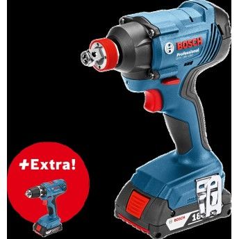 KIT APARAFUSADORA BOSCH GDX 18V-180+GSR 18V-21+2x2,0Ah+L-BOXX 0.601.9G5.203