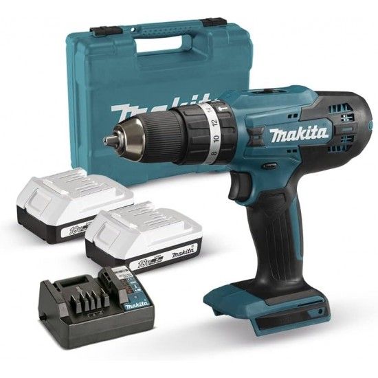 APARAFUSADORA COMBINADO 18V 2.0AH LI-ION 42NM ref HP488D006 MAKITA