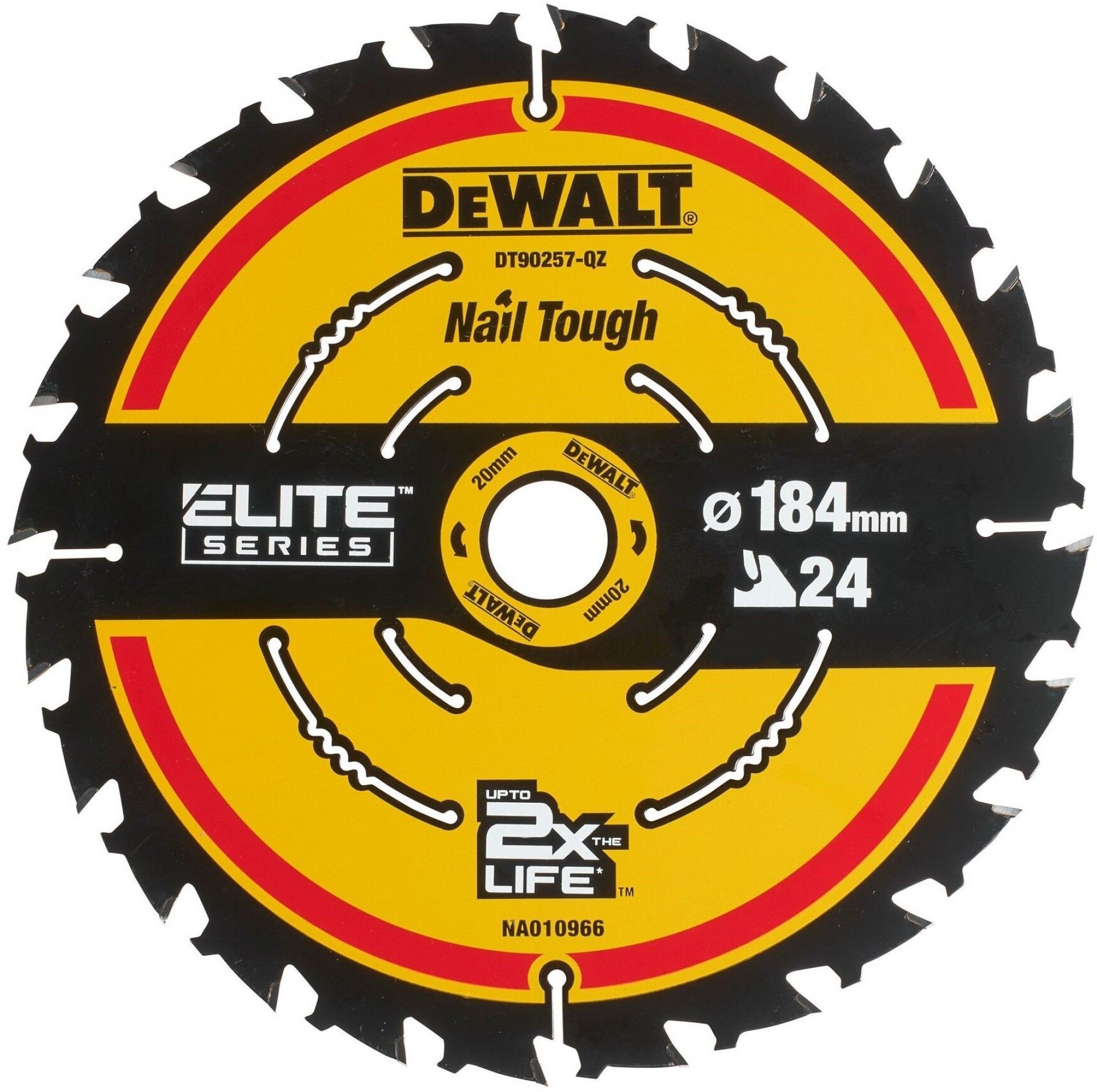 Disco DeWalt 184x20mm 24 dentes RTS Elite DT10624-QZ (DT10401-QZ)
