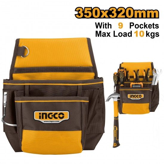 Kit tansporte e arrumao Ingco Mochila (HBP01028) + Bolsa 16" (HTBG281628) +Bolsa L35*W32cm (HTBP01